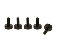 PrecisionGeek Vis à oreilles Aluminium M5 x 10mm Anodisé Noir Lot de 5