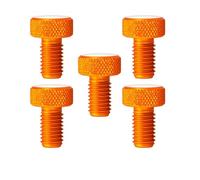 PrecisionGeek Vis à oreilles Aluminium M5 x 10mm Anodisé Orange Lot de 5