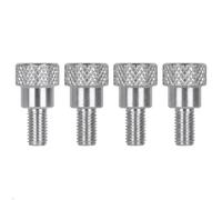 PrecisionGeek - Vis de Pouce Moletées à Épaule M5 x 10 mm (L-20 mm) - Aluminium Anodisé - Vis de Serrage Manuel - Lot de 4