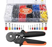 Preciva 0.25-10mm² Pince à Sertir avec 2000pcs Cosses Electrique