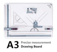 Preciva A3 Planche à Dessin, Drawing Board Metric System 51 x 36.5 cm, A3 Planches à Dessins Table Architecte avec Mouvement Parallèle, Angle Réglable
