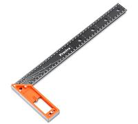 Preciva Équerre Menuisier 400 Mm, Equerre Combinée Menuisier, Equerre De Menuisier Aluminium Equerre De Menuisier 10/90 Degree Markable Scribing Regle Équerre Pour Tracé, Mesure, Marquage