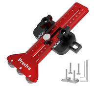 Preciva Gabarit de scie à table fin - 3 poulies pour faire des coupes répétitives à bandes étroites, guide de scie de table pour fente en T de 9,5 x 1,9 cm et fente en T de 6,3 x 1,9 cm rouge