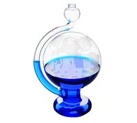 Prédicteur météo en verre tempête, manomètre barométrique visuel, baromètres en verre portables pour les cadeaux de décoration de bureau à domicile.