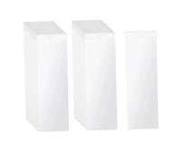 predolo 50 pochettes transparentes pour marque-pages, porte-marque-pages en PVC transparent, protège-étiquettes pour loisirs créatifs, idéal pour la