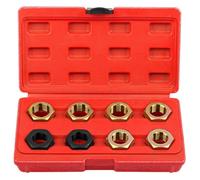 predolo 8 Pieces Kit Réparation Filetage Portable Jeu Réparation Filets Rangement Compact Outillage Automobile