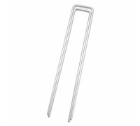 predolo Agrafe géotextile acier galvanisé, piquet ancrage en U 4 cm, pour feutre géotextile, allées et jardin, Goupille en U galvanisée, 3,0