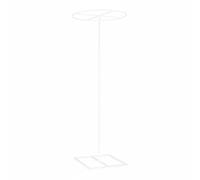 predolo Anneau de Support Réglable Support Cercle Arche Piètement Métal Cadre Professionnel pour Marquage d'Allée en Fer Galvanisé Réglage Télescopique , White , 80CM
