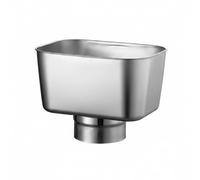 predolo Avaloir Carré Inox Installation Facile Entonnoir Pluie Inox Large Usage Kit Fuite Toiture, Ø102 Compatible PVC110