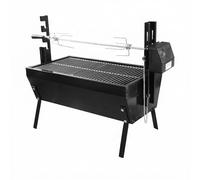 predolo Barbecue Rotatif Extérieur Grill Charbon Rôtissoire Barbecue Broche Motorisée Grille de Cuisson Caisse en Fer Peint Gestion de Chaleur Ventilée Adapté, style to 2