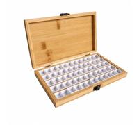 predolo Boîte Mélange En Bois Cvercle Articulé Compact Boîte Palte Fermoir Carré Professionnelle Porte- Travaux Manuels, Grille 60