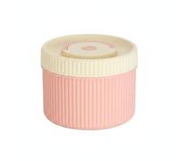 predolo Boîte Repas Isotherme en Acier Inoxydable 316 Conteneur Alimentaire Bento Lunchbox avec Sac Isolant Démontable Étanche Réchauffable au Micro-ondes, Rose, Rose, Grand 600ML