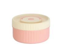 predolo Boîte Repas Isotherme en Acier Inoxydable 316 Conteneur Alimentaire Bento Lunchbox avec Sac Isolant Démontable Étanche Réchauffable au Micro-ondes, Rose, Rose, Petit 400ML