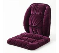 predolo Coussin Chaise avec Dossier Capitonné Galette Siège avec Dossier Moelleux pour, Violet Royal, Coussin 40X40cm + Support Lombaire