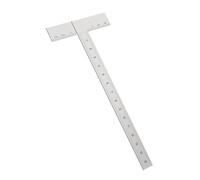 predolo Équerre En T En Acier Inoxydable, Règle de Dessin Portable à 90 Degrés, Outil de Mesure pour Le Bureau, La Maison et Les Travaux Manuels.