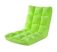 predolo Fauteuil Sol avec Dossier Réglable Matelassé Fauteuil Pliable Doux Siège pour Studio, Vert Pomme