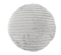 predolo Housse de Coussin de Siège Ronde Bande de Remplacement D'oreiller de terre Velours 40 Cm de Diamètre, Gris clair