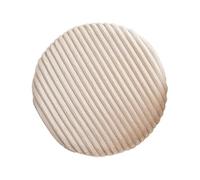 predolo Housse de Coussin de Siège Ronde Bande de Remplacement D'oreiller de terre Velours 40 Cm de Diamètre, chameau