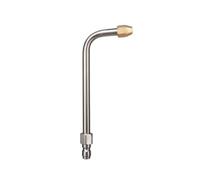 predolo Lance à Pression pour Nettoyeur Haute Pression Rallonge Buse Embout Métal Solide avec Laiton Raccordement Rapide 1/4, Buse Coudée À 90 Degrés, Version Courte 165mm