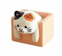predolo Lot de 6 Petites Figurines de Chats de Style Esthétique Japonais, Au Design Charmant, Ornements de Chatons de Dessin Animé pour Enfants, Jardin Féériq, 3 pièces
