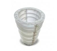 predolo Moule Colonne Béton Photovoltaïque Coffrage Pilier Cylindrique Moule Poteau Forme Rond Gabarit Base Plastique Rigide Résistant Démoulage Aisé sans, Diamètre 22cm Hauteur 50cm