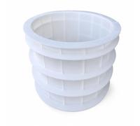 predolo Moule Colonne Béton Photovoltaïque Coffrage Pilier Cylindrique Moule Poteau Forme Rond Gabarit Base Plastique Rigide Résistant Démoulage Aisé sans, Diamètre 40cm Hauteur 35cm