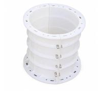 predolo Moule Colonne Béton Photovoltaïque Coffrage Pilier Cylindrique Moule Poteau Forme Rond Gabarit Base Plastique Rigide Résistant Démoulage Aisé sans, Diamètre 25 Cm, Hauteur 30 Cm