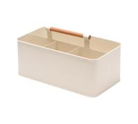 predolo Panier Porte-Outils Jardin avec poignée en Bois, boîte Rangement pour Fournitures Jardinage, pour Les Femmes et Les Hommes Qui, Blanc