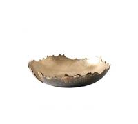 predolo Plateau de Service en Aluminium Plateau Décoratif Plateau de Présentation Corbeille Structure Stable et Surface Texturée pour Objets du Quotidien, Petit Modèle Doré, 28x15xH2cm