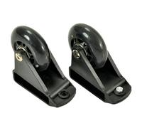 predolo Roulettes de nivellement d'échelle, 2 pièces, Extension de roulette d'échelle pliante Portable, roues de barre d'équilibre pour étagères d'équipement