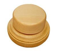 predolo Socle Carré en Bois Hêtre Plat Rehausseur à Niveaux Polyvalent Présentoir Décoratif pr Vitrines Armoires, Haut 6x6cm