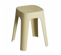 predolo Tabouret Carré Empilable Antidérapant Tabouret Empilable en Plastique Pieds Antidérapants Mobilier de Maison pour Cuisine, Vert Moutarde