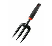 predolo Truelle de Jardinage Truelle Main Pelle Outil Polyvalent Sol Sable en Acier Carbone Traité Anti Rouille Conception Compacte Rangement Facile Adaptée, Fourchette 3-Dents
