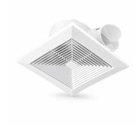 predolo Ventilateur d'Extraction de Plafond Ventilateur Extracteur Aérateur Soufflerie avec Damper Autofermant Empêche les, 9 Pouces, Panneau Carré De 9 Pouces 28x28cm, Ouverture De Plafond 23x23cm