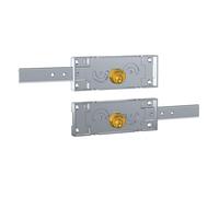 Prefer A711.5010.020S Paire de serrures latérales pour volets roulants pliés et prolongés + 45 mm