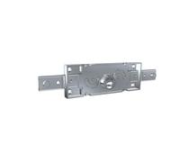 Prefer S212.0022.0000 Serrure centrale pour amortisseur avec clé perforée, verrous pliés, cylindre 9,3 mm