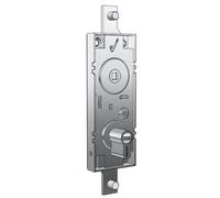 PREFER Serrure de porte pour porte de garage cylindre à profil européen entraxe 70 mm, poignée en boules, clés estampées