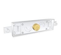 PREFER - Serrures pour volets roulants mini - Serrure centrale cylindrique ronde - Protrusion cylindrique mm. 5-155 l x 42 h x 15 p mm