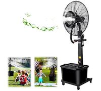 Preferspace - Ventilateur brumisateur industriel et commercial d'extérieur sur pied - Oscillation à 90°, Idéal pour terrasses, restaurants en plein air, garages, salles de sport