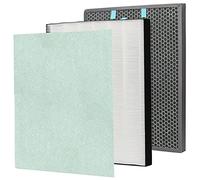 Préfiltre HEPA de rechange 2521, filtre à charbon actif 2520 pour purificateur d'air Bissell Air400, 1 filtre H13 True Hepa avec 1 filtre à charbon, par rapport à la pièce 2521, 2520