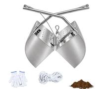 Préleveur de Sédiments 3 L, Benne Inox 304 avec Corde 20 m | Benne de Prélèvement 3 L en Inox 304, Corde 20 m et Drainage pour Échantillonnage Environnemental en Rivière et Lac