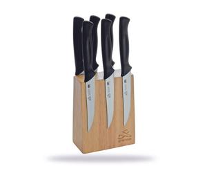 PREMAX Petit bloc à couteaux magnétique 85825 en acier inoxydable, 12 x 7 x 15 cm.