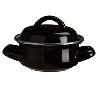 Premier Housewares 0104592 Mini cocotte avec couvercle, poignées larges en émail