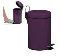 Premier Housewares 0506435 Poubelle Violet 3 L + Godet Intérieur Plastique