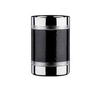 Premier Housewares 0507787 Refroidisseur de Bouteille avec Bande en Acier Inoxydable Effet Martelé Noir