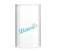 Premier Housewares 0507940 Pot à Ustensiles en Fer Galvanisé Recouvert Poudre Finition Lacet Rose