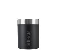 Premier Housewares 0508677 Boîte à Sucre en Émail Noir et Couvercles en Acier Inoxydable Satiné