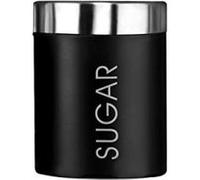 Premier housewares 0508677 boîte à sucre en émail noir et couvercles en acier inoxydable satiné Noir G