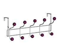 Premier Housewares 0509733 Portemanteau à Suspendre avec 10 Crochets + Boules Plastique Violet