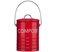 Premier Housewares 0510018 Bac à Compost avec Poignée Rouge